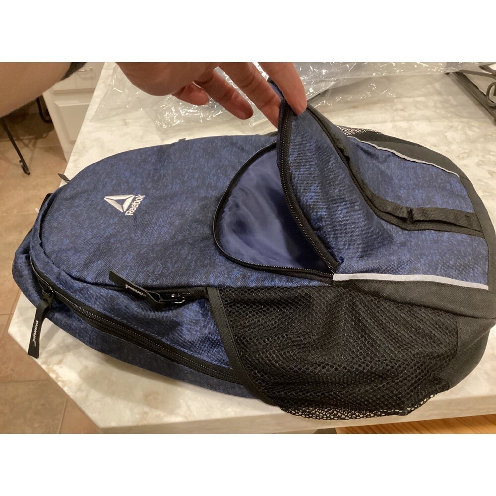 Reebok Circuit Pack Backpack Gym School Travel Bag Heather Blue - Picture 5 of 7